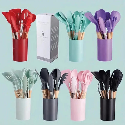 Nordic 12-Piece Silicone Cooking Set - Haven Fix