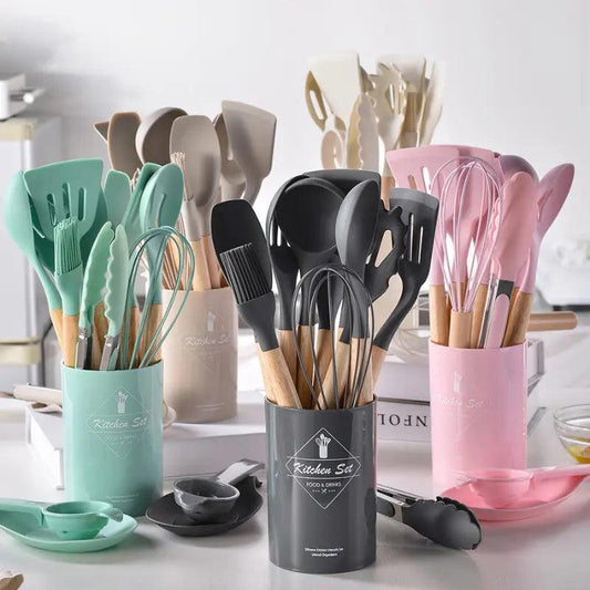 Nordic 12-Piece Silicone Cooking Set - Haven Fix